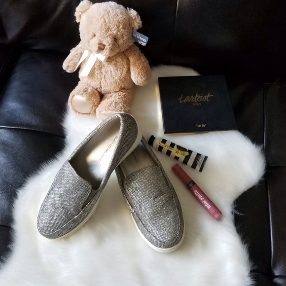 Silver glitter slip on - Picture 2 of 4